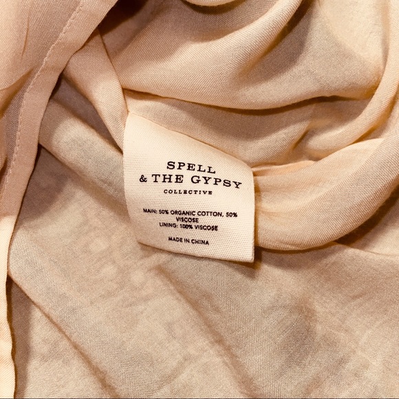 SPELL & THE GYPSY Folk Song House Gown Turquoise M NWT - Picture 4 of 9